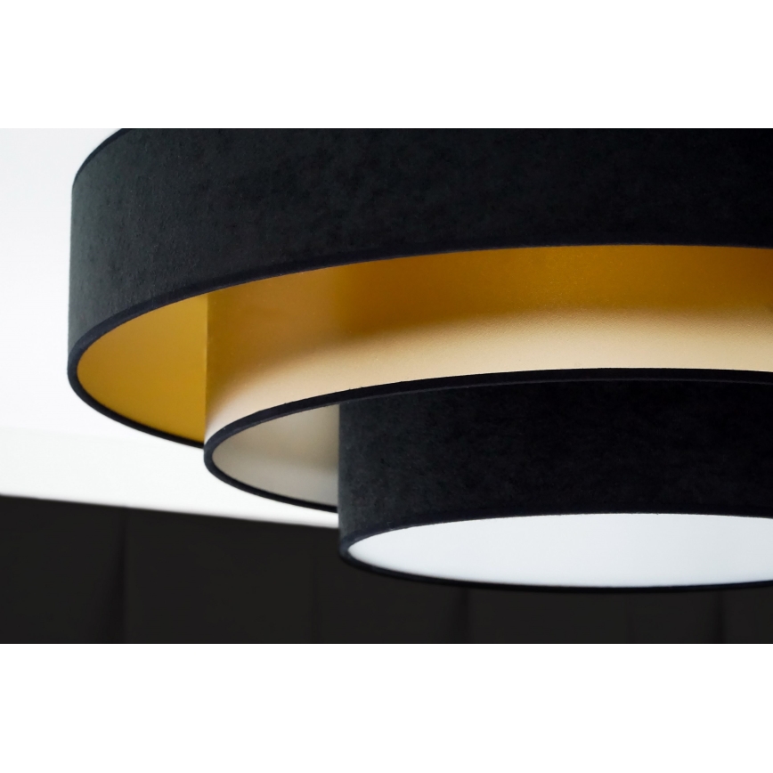Duolla - LED Плафониера LUNETA LED/26W/230V Ø 60 см 4000K черен/златист