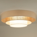 Duolla - LED Плафониера LUNETA LED/26W/230V Ø 60 см 4000K ратан/бежов/кафяв
