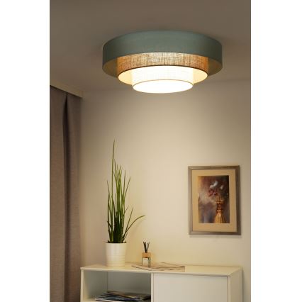 Duolla - LED Плафониера LUNETA LED/26W/230V Ø 60 см 4000K тюркоаз/бежов/кремав