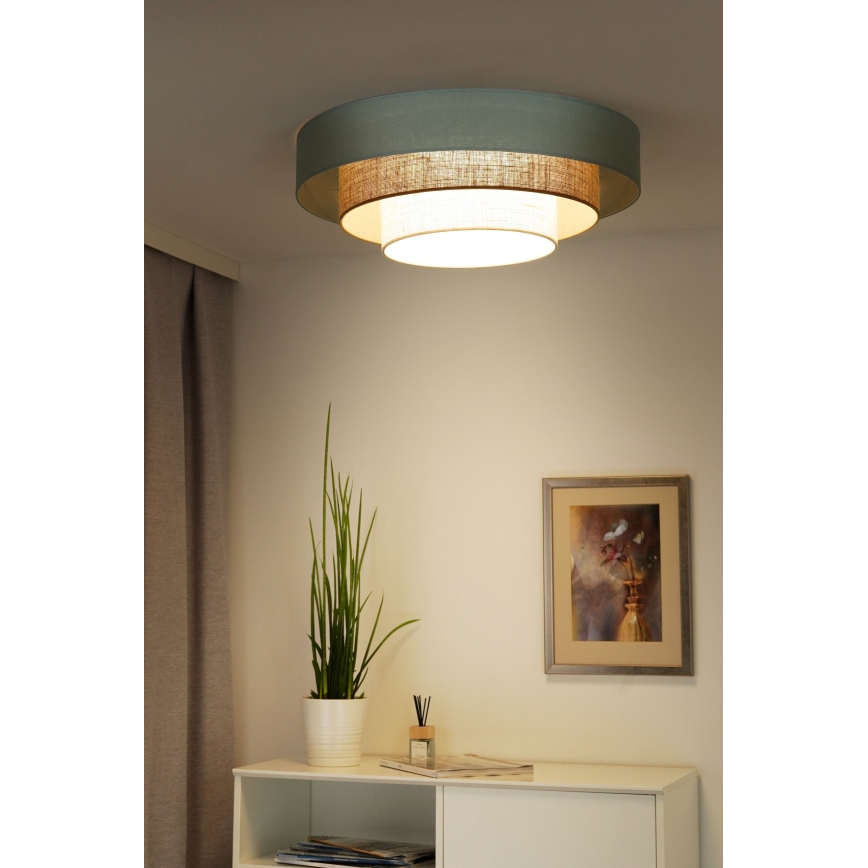 Duolla - LED Плафониера LUNETA LED/26W/230V Ø 60 см 4000K тюркоаз/бежов/кремав