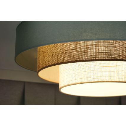Duolla - LED Плафониера LUNETA LED/26W/230V Ø 60 см 4000K тюркоаз/бежов/кремав