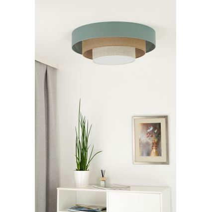 Duolla - LED Плафониера LUNETA LED/26W/230V Ø 60 см 4000K тюркоаз/бежов/кремав