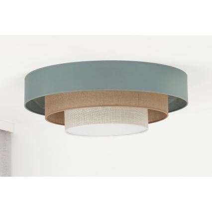 Duolla - LED Плафониера LUNETA LED/26W/230V Ø 60 см 4000K тюркоаз/бежов/кремав
