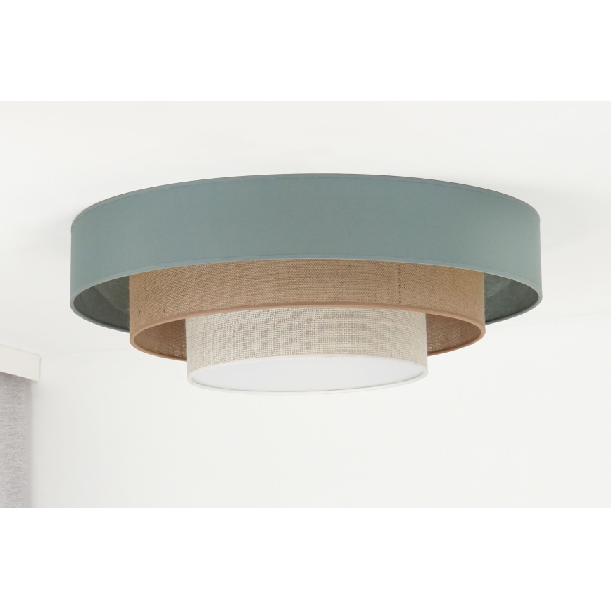 Duolla - LED Плафониера LUNETA LED/26W/230V Ø 60 см 4000K тюркоаз/бежов/кремав
