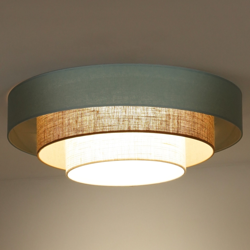 Duolla - LED Плафониера LUNETA LED/26W/230V Ø 60 см 4000K тюркоаз/бежов/кремав