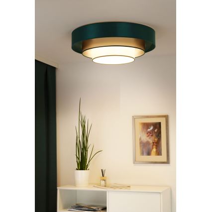 Duolla - LED Плафониера LUNETA LED/26W/230V Ø 60 см 4000K зелен/златист/бял