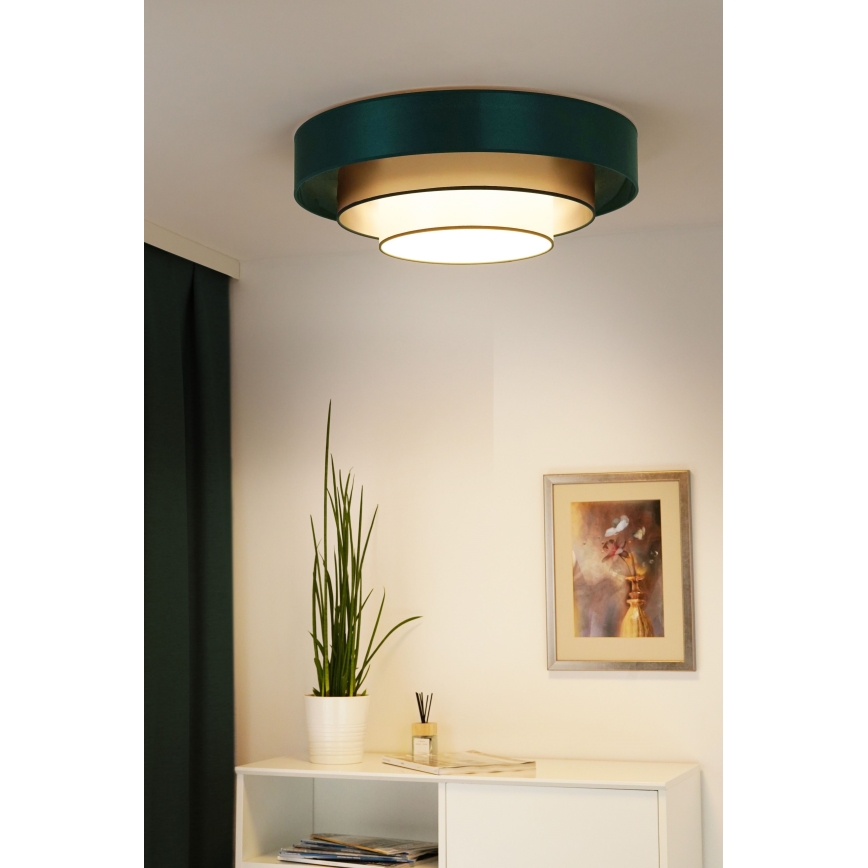 Duolla - LED Плафониера LUNETA LED/26W/230V Ø 60 см 4000K зелен/златист/бял