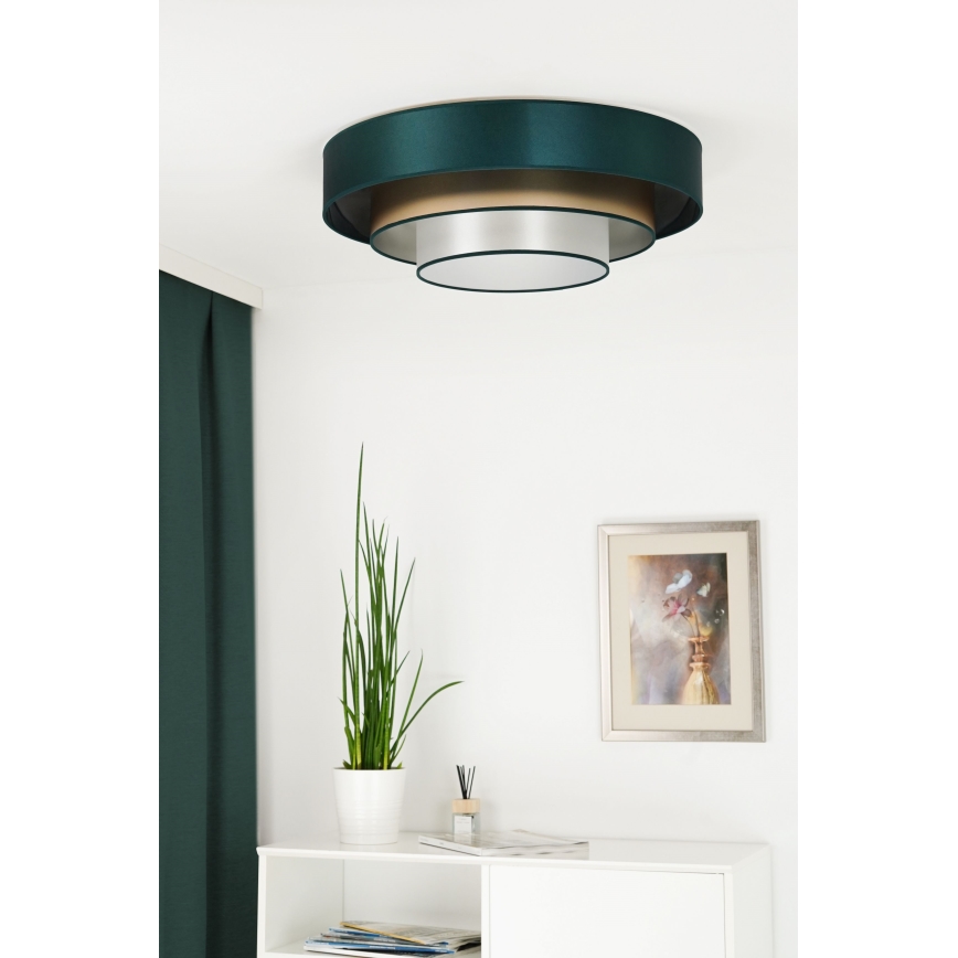 Duolla - LED Плафониера LUNETA LED/26W/230V Ø 60 см 4000K зелен/златист/бял