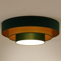 Duolla - LED Плафониера LUNETA LED/26W/230V Ø 60 см 4000K зелен/златист