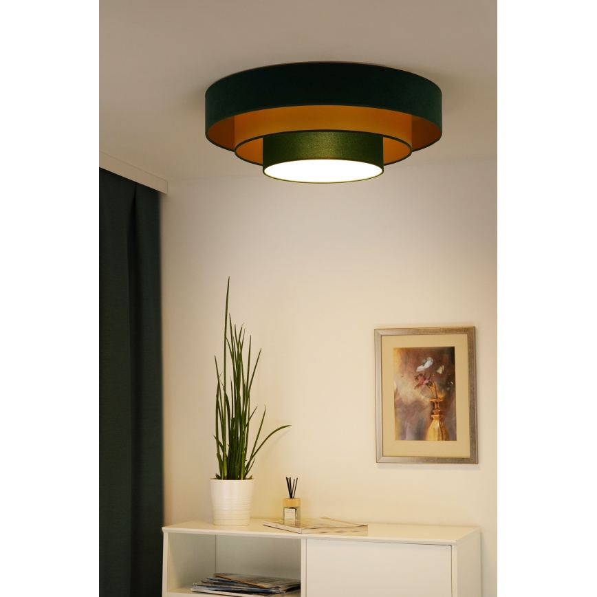 Duolla - LED Плафониера LUNETA LED/26W/230V Ø 60 см 4000K зелен/златист