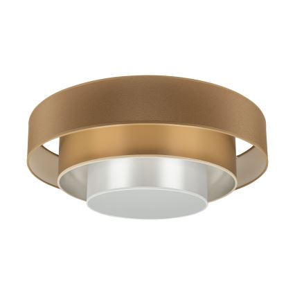 Duolla - LED Плафониера LUNETA LED/26W/230V Ø 60 см 4000K кафяв/златист/бял