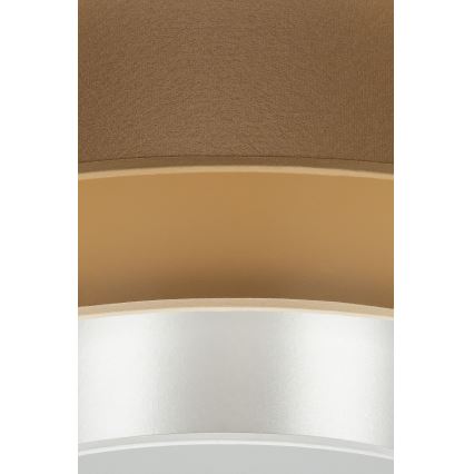 Duolla - LED Плафониера LUNETA LED/26W/230V Ø 60 см 4000K кафяв/златист/бял