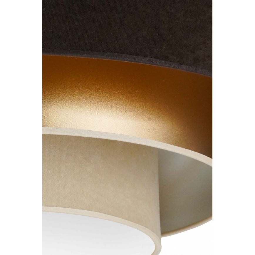 Duolla - LED Плафониера LUNETA LED/26W/230V Ø 60 см 4000K кафяв/златист/кремав