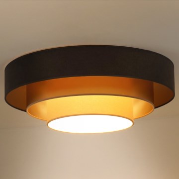 Duolla - LED Плафониера LUNETA LED/26W/230V Ø 60 см 4000K кафяв/златист/кремав