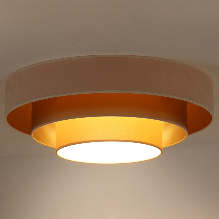 Duolla - LED Плафониера LUNETA LED/26W/230V Ø 60 см 4000K кремав/златист/бежов