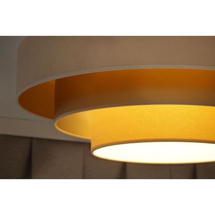 Duolla - LED Плафониера LUNETA LED/26W/230V Ø 60 см 4000K кремав/златист/бежов