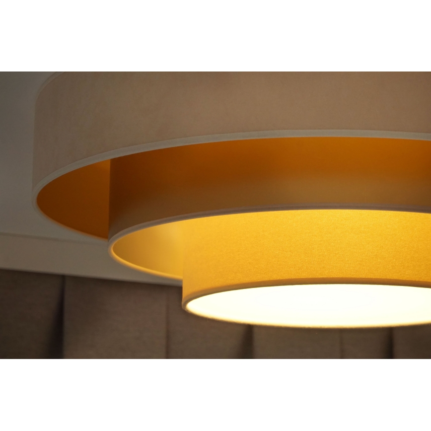 Duolla - LED Плафониера LUNETA LED/26W/230V Ø 60 см 4000K кремав/златист/бежов