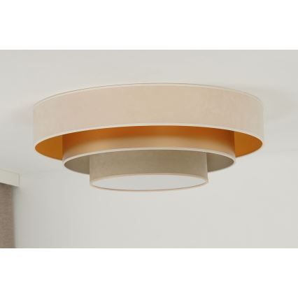 Duolla - LED Плафониера LUNETA LED/26W/230V Ø 60 см 4000K кремав/златист/бежов