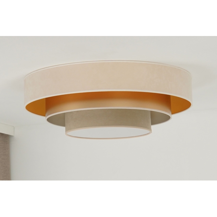 Duolla - LED Плафониера LUNETA LED/26W/230V Ø 60 см 4000K кремав/златист/бежов