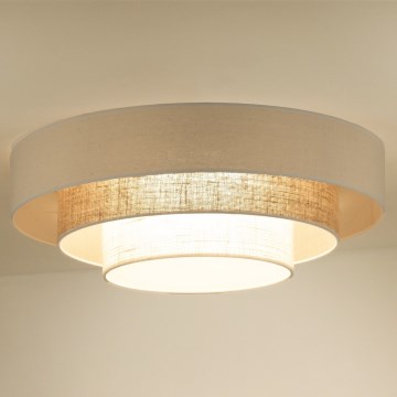 Duolla - LED Плафониера LUNETA LED/26W/230V Ø 60 см 4000K кремав/кафяв