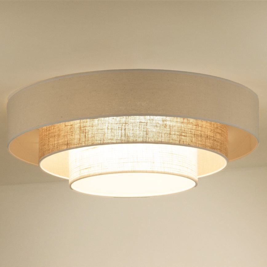 Duolla - LED Плафониера LUNETA LED/26W/230V Ø 60 см 4000K кремав/кафяв