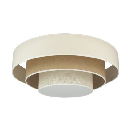 Duolla - LED Плафониера LUNETA LED/26W/230V Ø 60 см 4000K кремав/кафяв