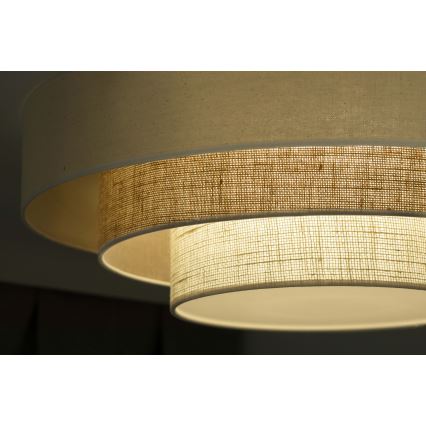 Duolla - LED Плафониера LUNETA LED/26W/230V Ø 60 см 4000K кремав/кафяв