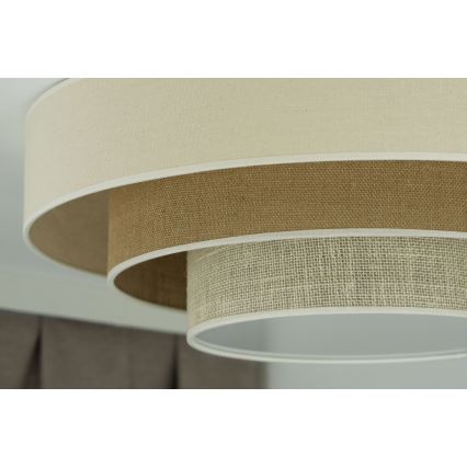 Duolla - LED Плафониера LUNETA LED/26W/230V Ø 60 см 4000K кремав/кафяв
