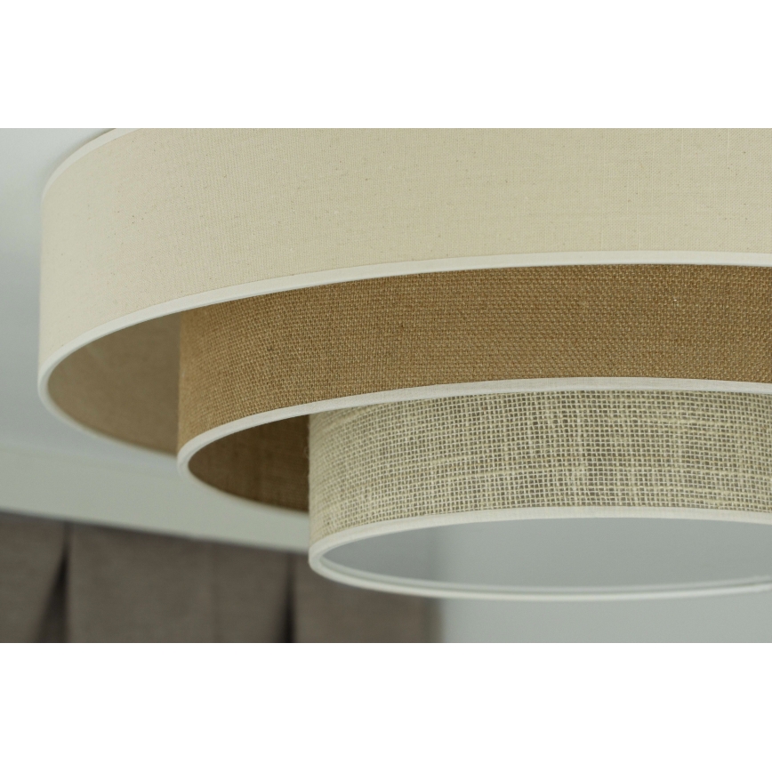 Duolla - LED Плафониера LUNETA LED/26W/230V Ø 60 см 4000K кремав/кафяв