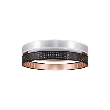 Duolla - LED Плафониера ROLLER DUO SHINY LED/24W/230V Ø 45 см сребрист/черен