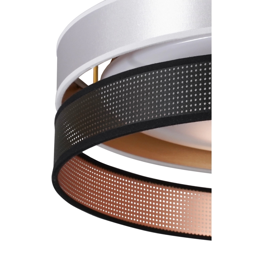 Duolla - LED Плафониера ROLLER DUO SHINY LED/24W/230V Ø 45 см сребрист/черен