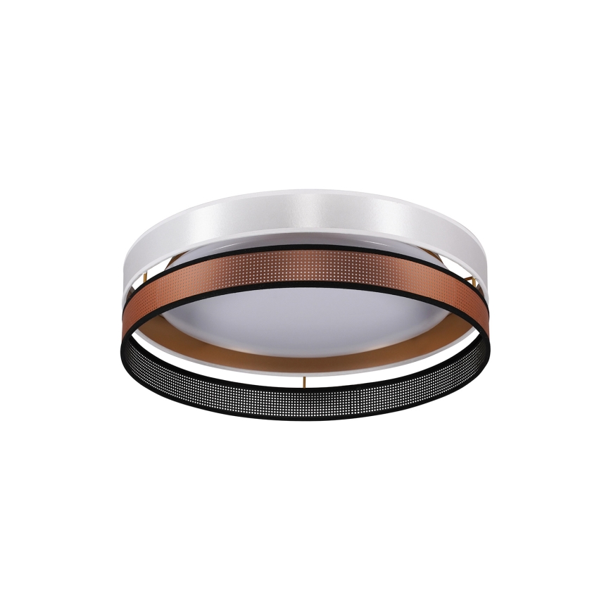 Duolla - LED Плафониера ROLLER DUO SHINY LED/24W/230V Ø 45 см бял/меден