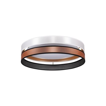 Duolla - LED Плафониера ROLLER DUO SHINY LED/24W/230V Ø 45 см бял/меден