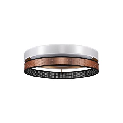 Duolla - LED Плафониера ROLLER DUO SHINY LED/24W/230V Ø 45 см бял/меден