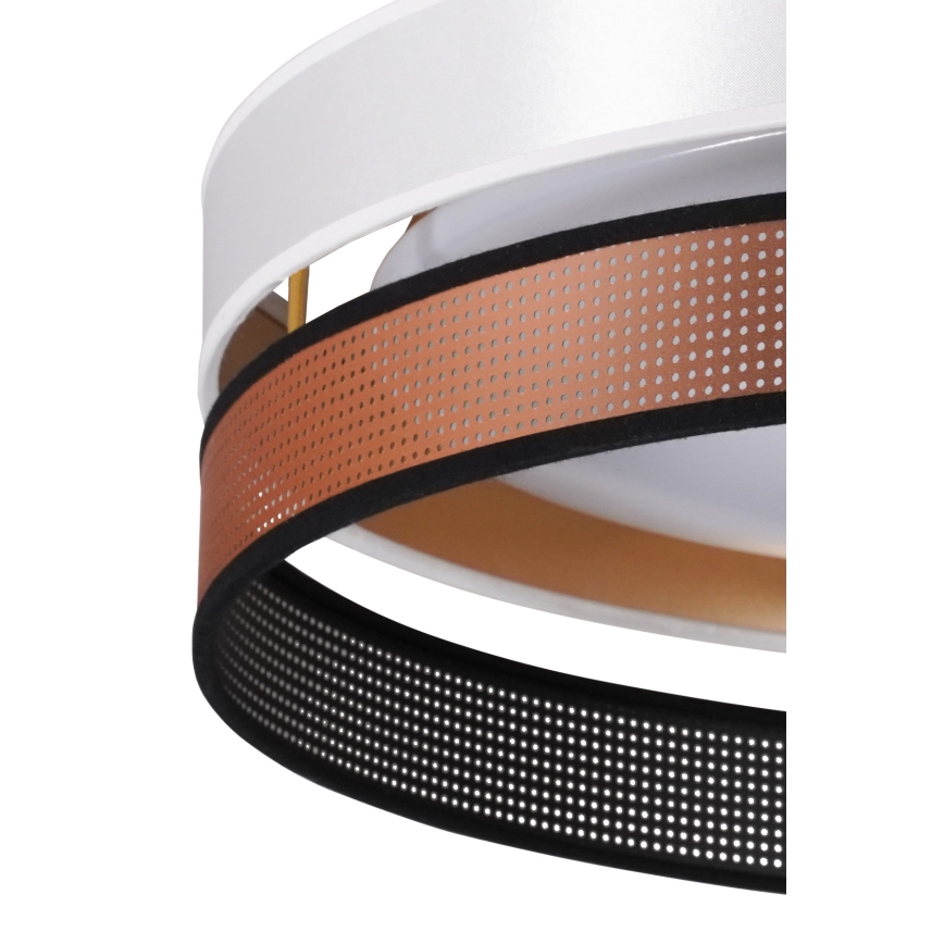 Duolla - LED Плафониера ROLLER DUO SHINY LED/24W/230V Ø 45 см бял/меден