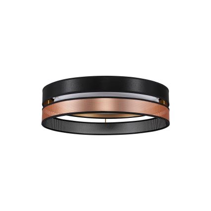 Duolla - LED Плафониера ROLLER DUO SHINY LED/24W/230V Ø 45 см черен/меден