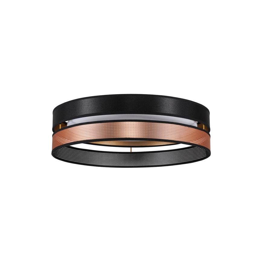 Duolla - LED Плафониера ROLLER DUO SHINY LED/24W/230V Ø 45 см черен/меден