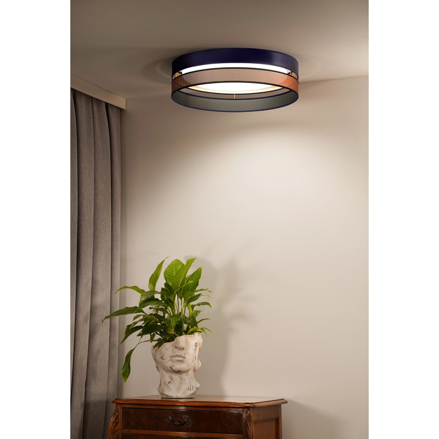 Duolla - LED Плафониера ROLLER DUO SHINY LED/24W/230V Ø 45 см син/меден