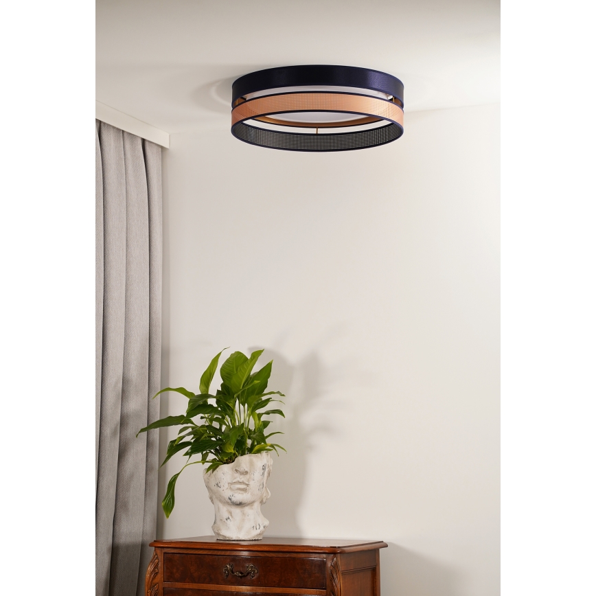 Duolla - LED Плафониера ROLLER DUO SHINY LED/24W/230V Ø 45 см син/меден