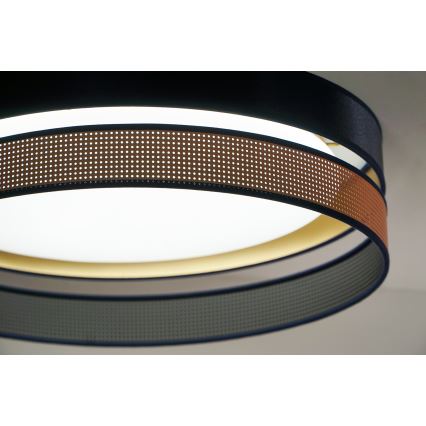Duolla - LED Плафониера ROLLER DUO SHINY LED/24W/230V Ø 45 см син/меден