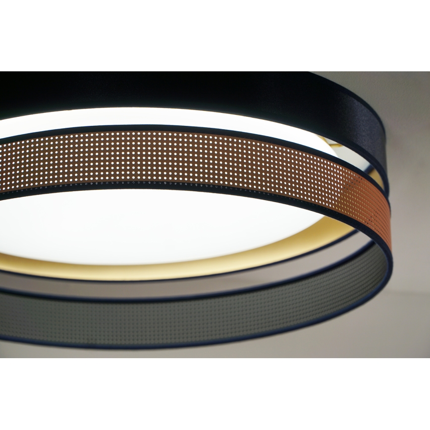 Duolla - LED Плафониера ROLLER DUO SHINY LED/24W/230V Ø 45 см син/меден