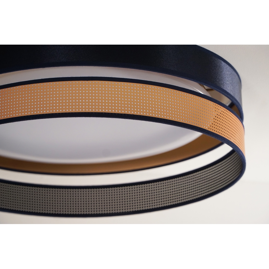 Duolla - LED Плафониера ROLLER DUO SHINY LED/24W/230V Ø 45 см син/меден