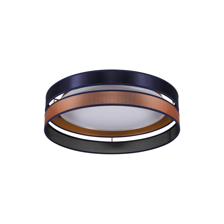 Duolla - LED Плафониера ROLLER DUO SHINY LED/24W/230V Ø 45 см син/меден