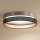Duolla - LED Плафониера ROLLER DUO SHINY LED/24W/230V Ø 45 см сребрист/черен