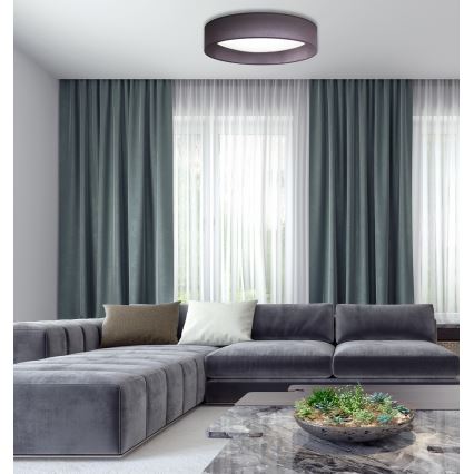 Duolla - LED Плафониера ROLLER LED/24W/230V Ø 45 см антрацит