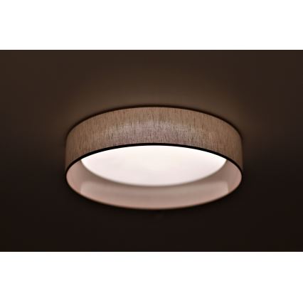 Duolla - LED Плафониера ROLLER LED/24W/230V Ø 45 см бежов