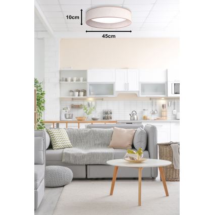 Duolla - LED Плафониера ROLLER LED/24W/230V Ø 45 см бежов