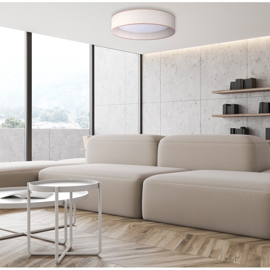 Duolla - LED Плафониера ROLLER LED/24W/230V Ø 45 см бежов