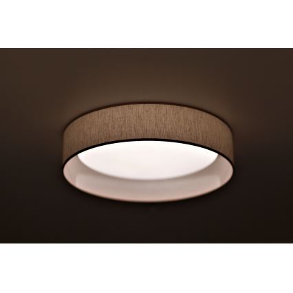 Duolla - LED Плафониера ROLLER LED/24W/230V Ø 45 см бежов