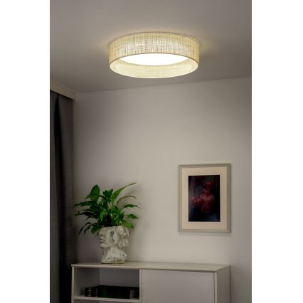 Duolla - LED Плафониера ROLLER LED/24W/230V Ø 45 см бежов